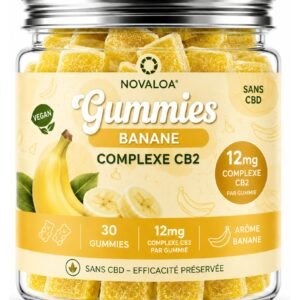 Gummies Anti-Stress Banana Chill I Spectre complet & Complexe CB2 – Sans THC – 30 Gummies