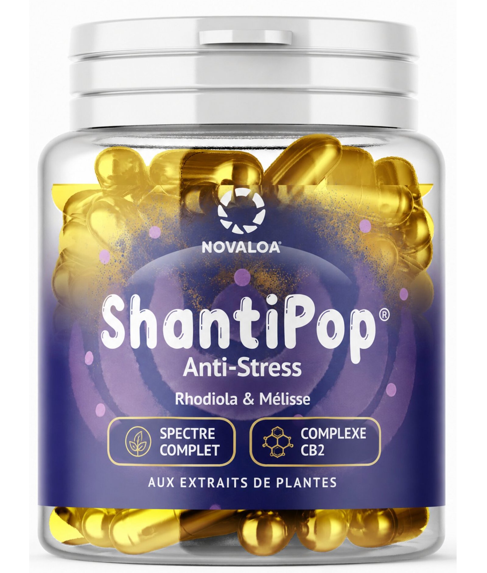 😌 Capsules Liquides Anti-Stress – Spectre Complet & Complexe CB2®