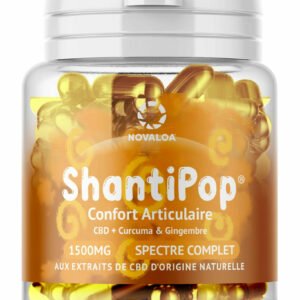 Gélules liquides Confort articulaire – 1500mg CBD/CB2 Curcuma & Gingembre